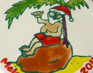 santa on coconut big