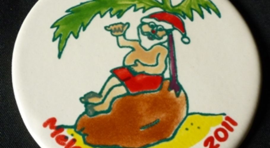 santa on coconut big
